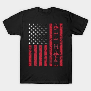 American All Hail Satanic Flag T-Shirt